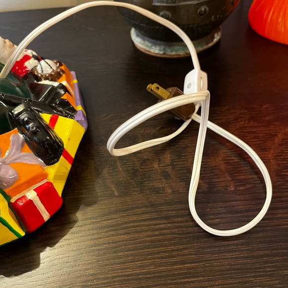 Vintage Rare Atlantic Mold Ceramic Christmas Present Toy Covered Tree Base - Picture 5 of 11